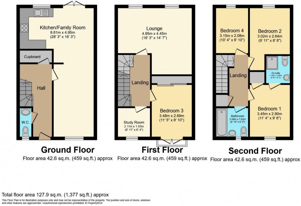Floorplan for School Row, Prudhoe, Prudhoe, Northumberland