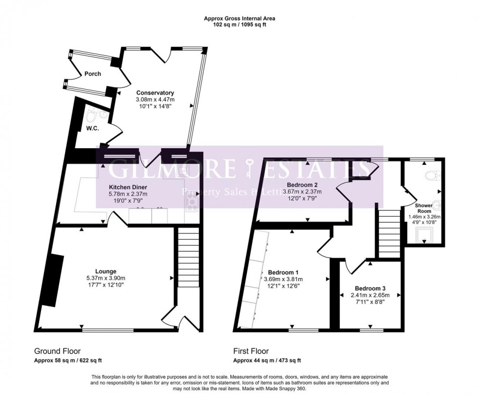 Floorplan for Ryton Village East, Ryton