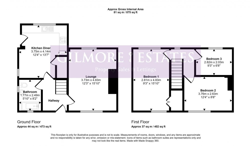 Floorplan for Castle View, Prudhoe