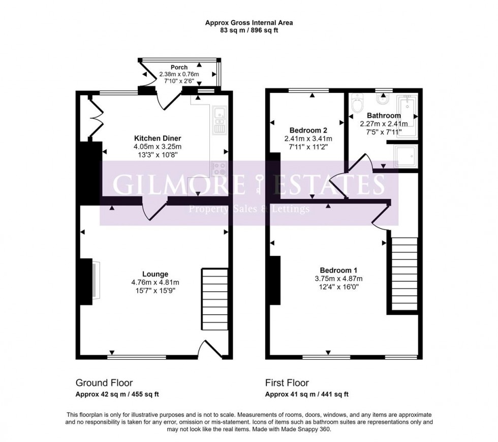 Floorplan for Bearl View, West Mickley