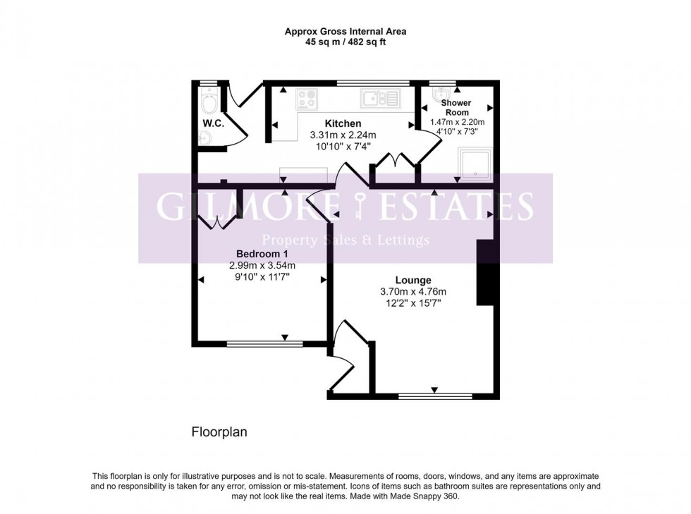 Floorplan for Woodhead Road, Prudhoe