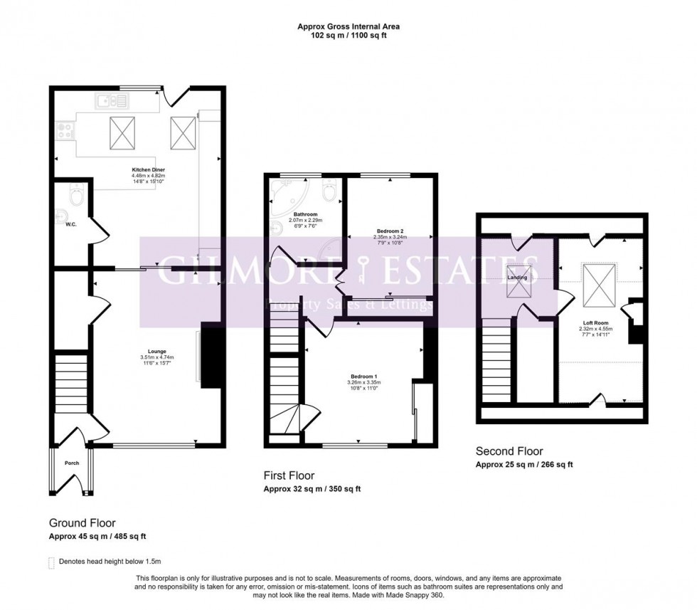 Floorplan for Bearl View, West Mickley, Stocksfield, Northumberland