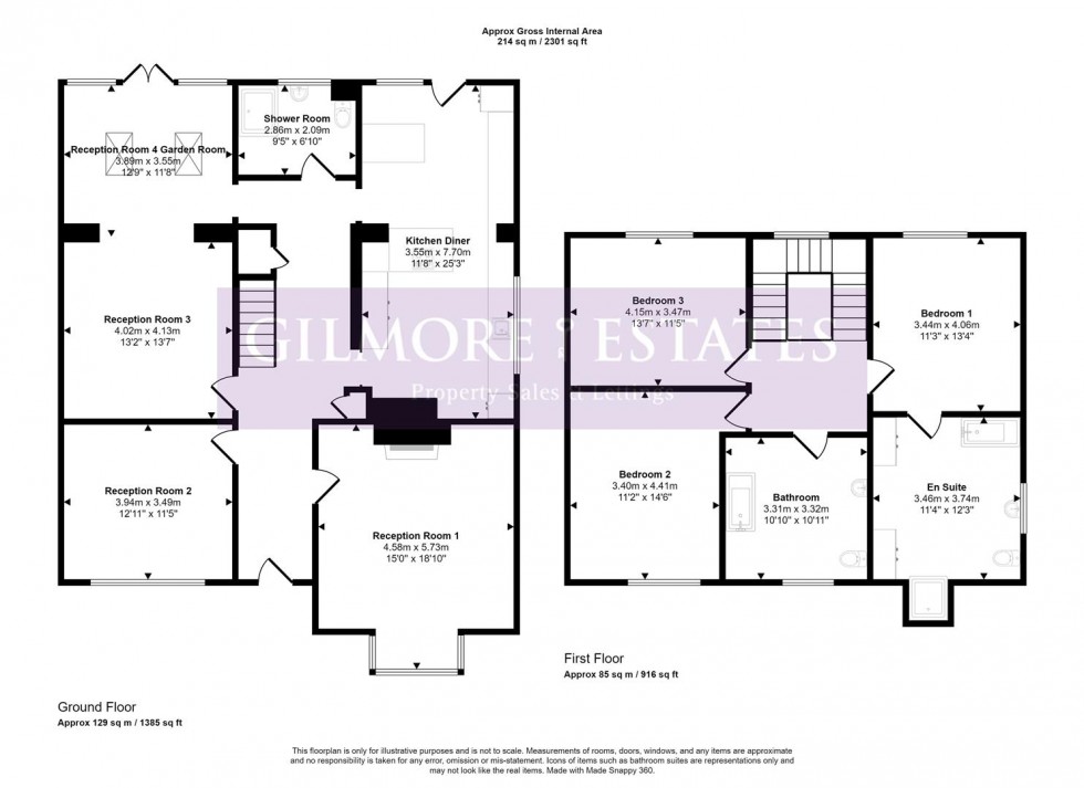 Floorplan for New Ridley Road, Stocksfield