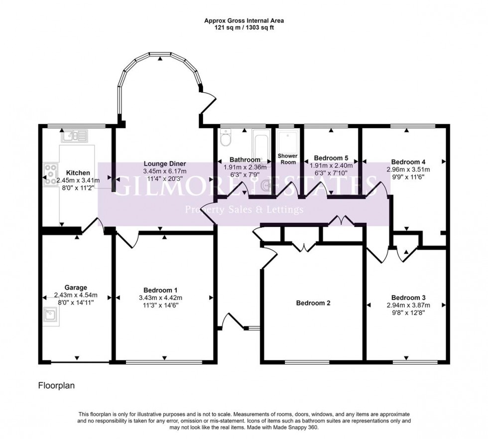 Floorplan for Paddock Wood, Prudhoe