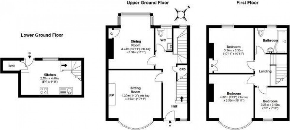 Floorplan for Meadowfield Terrace, Stocksfield, Stocksfield, Northumberland