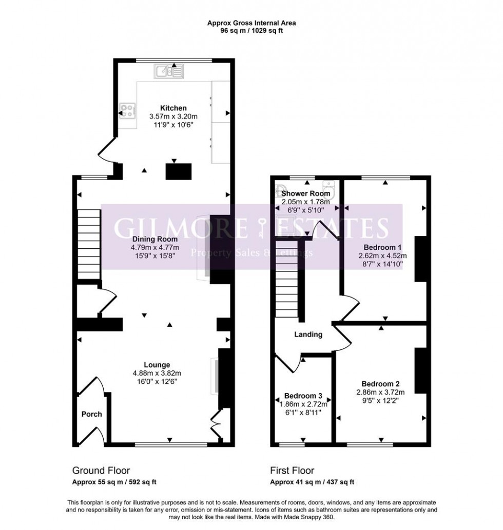 Floorplan for Beaumont Terrace, Prudhoe